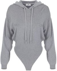 Elisabetta Franchi - Hooded Bodysuit - Lyst
