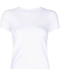 RE/DONE - T-shirt en coton stretch à col rond - Lyst