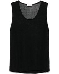 P.A.R.O.S.H. - Fine-Knit Tank Top - Lyst