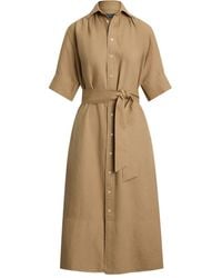 Polo Ralph Lauren - Belted Button-Up Shirt Dress - Lyst
