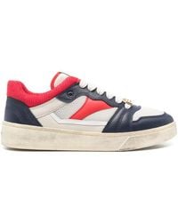 Bally - Logo-Plaque Panelled Sneakers - Lyst