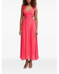 Morgan - Ruffled Cut-Out Maxi Dress - Lyst
