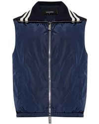 DSquared² - Stripe-Trim Gilet - Lyst