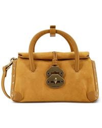 Zanellato - Dotta Baby Studded Handle Leather Shoulder Bag - Lyst
