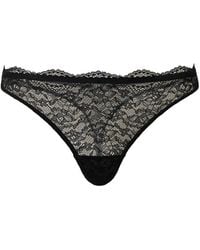 Twinset - String En Tulle À Empiècements En Dentelle - Lyst