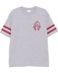 Drole de Monsieur - Boxers Graphic-Print Striped-Sleeve T-Shirt - Lyst