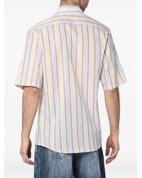 メンズ ERL ストライプスリーブ ポロシャツ ブラック | Lyst