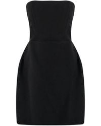 ACTUALEE - Strapless Tulip-Skirt Mini Dress - Lyst