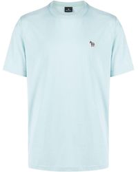 PS by Paul Smith - Logo-embroidered Cotton T-shirt - Lyst