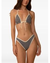 Montce - Lulu Gingham Bikini Bottoms - Lyst