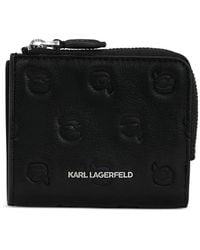 KARL LAGERFELD - Ikon Monogram-Bifold Wallet - Lyst
