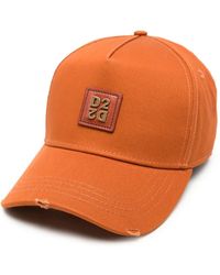 DSquared² - Logo-Patch Distressed Baseball Cap - Lyst