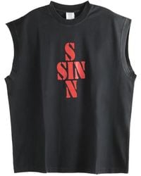 Vetements - Graphic Sleeveless T-Shirt - Lyst
