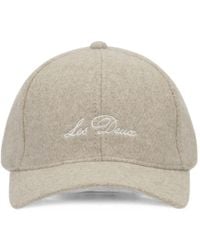 Les Deux - Signature Logo-Embroidered Wool Baseball Cap - Lyst