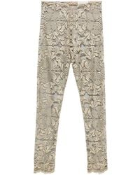 Gemy Maalouf - Lace-Floral Trousers - Lyst