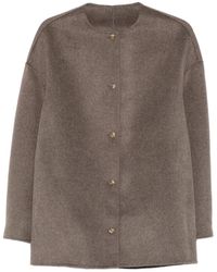 Loulou de Saison - Dunne Button-Fastening Wool Jacket - Lyst