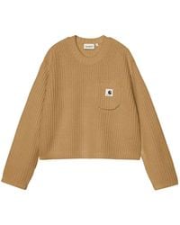 Carhartt - Mira Ribbed-Knit Patch-Pocket Sweater - Lyst