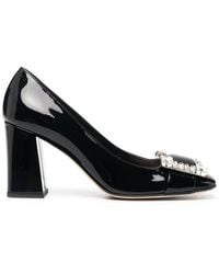 Sergio Rossi - Embellished Patent Pumps - Lyst
