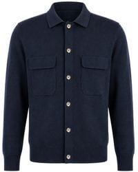 Eleventy - Long-Sleeved Button-Up Shirt - Lyst