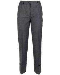 Via Masini 80 - Turn-Up Cuff Trousers - Lyst