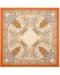 Etro - Asymmetrical Floral-Inspired Scarf 140 X 140 Cm - Lyst