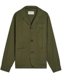 Oliver Spencer - Bradwell Patch-Pockets Button-Down Cotton Shirt Jacket - Lyst
