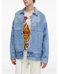 Desigual - Giacca Denim Con Applicazione - Lyst