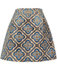 Etro - Printed Mini Skirt - Lyst