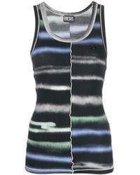 DIESEL - T-Ankycut Striped Vest Top - Lyst