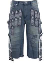 Who Decides War - Shorts im Patchwork-Look - Lyst