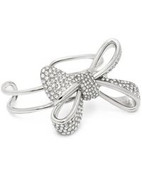 Oscar de la Renta - Bow Crystal Cuff Bracelet - Lyst