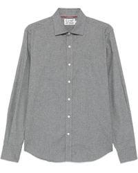 MC2 Saint Barth - Seefeld Flannel Shirt With Back Embroidery - Lyst