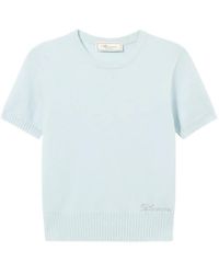 Blumarine - Short-Sleeve Sweater - Lyst