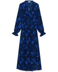 Zadig & Voltaire - Rayado Smooth Night Flowers Maxi Dress - Lyst