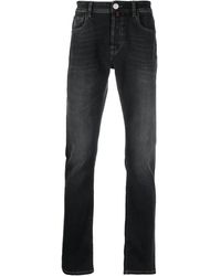 Billionaire - Logo-Patch Straight-Leg Jeans - Lyst