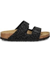 Birkenstock - Arizona Leopard-Print Sandals - Lyst