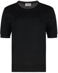 P.A.R.O.S.H. - Jersey de canalé con cuello redondo - Lyst