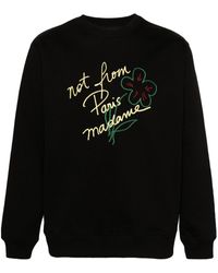 Drole de Monsieur - Slogan-print Cotton Sweatshirt - Lyst