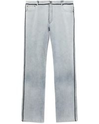 Maison Margiela - Pantalones rectos con borde en contraste - Lyst