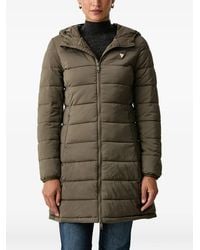 Guess - Hooded Padded Coat - Lyst