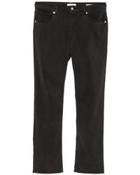 FRAME - Modern Straight Brushed Twill Wide-Leg Jeans - Lyst