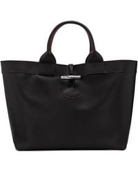 Longchamp - Le Roseau レザーハンドバッグ - Lyst
