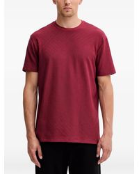 ARMANI EXCHANGE - Logo-Jacquard Crew-Neck T-Shirt - Lyst