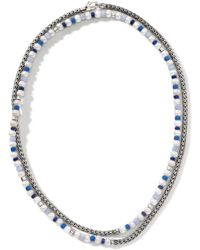John Hardy - Sterling Silver Pearl Wrap Necklace - Lyst
