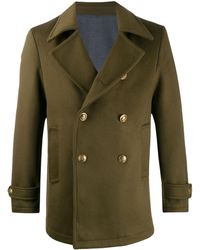 Al Duca d'Aosta Double-breasted Peacoat - Green