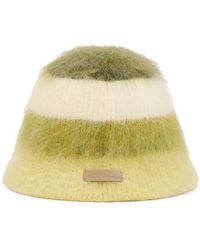 Ami Paris - Ami Striped Mohair Bucket Hat - Lyst