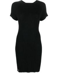 Philipp Plein - Logo-Plaque Ribbed T-Shirt Dress - Lyst