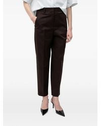 BOSS - Pressed-Crease Straight-Leg Trousers - Lyst