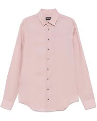 Giorgio Armani - Camisa de lino - Lyst