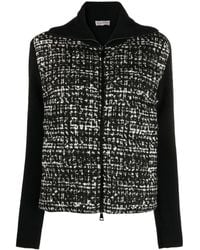 Moncler - Padded Tweed-panelled Wool Jacket - Lyst